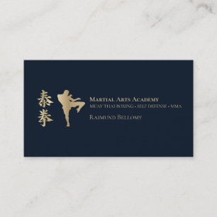 Carte De Visite Boxe de Muay Thai