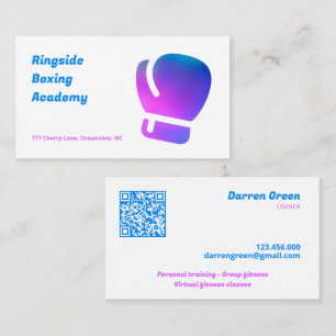 Carte De Visite Boxe Gym QR