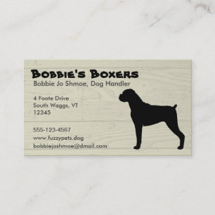 Carte De Visite Boxeur