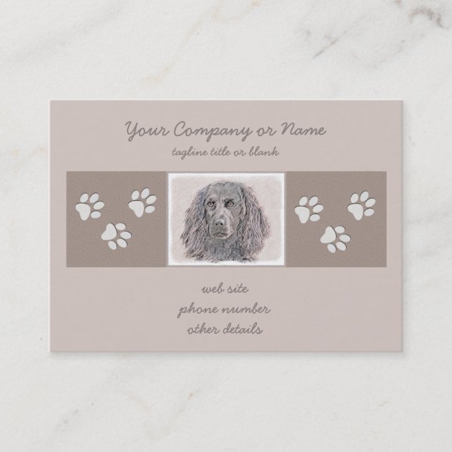 Carte De Visite Boykin Peinture Espagnole - Cute Original Chien Ar (Devant)