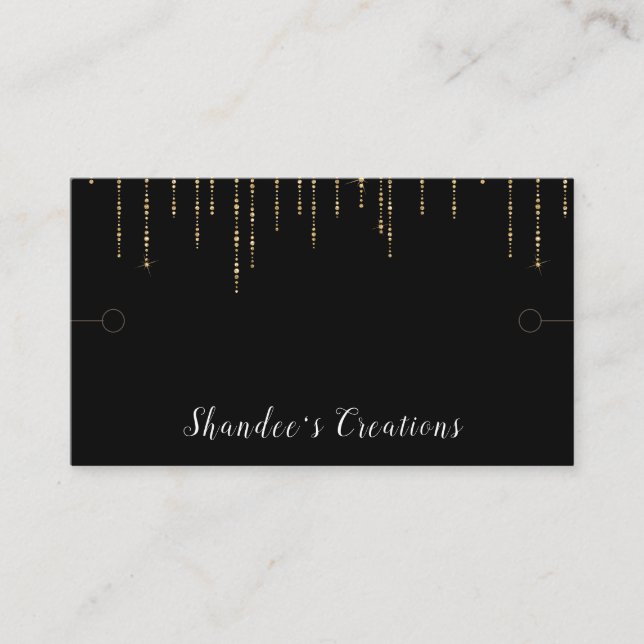 Carte De Visite Bracelet avec écran noir  (Devant)