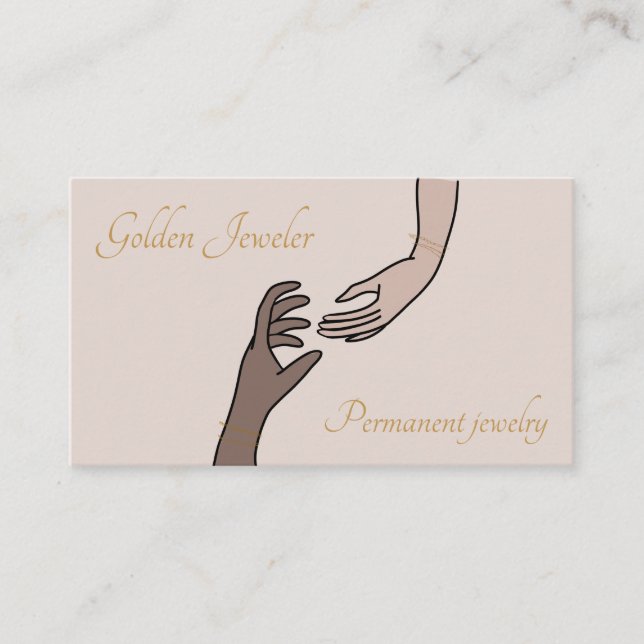 Carte De Visite Bracelet permanent Chic Forever Jewelry (Devant)