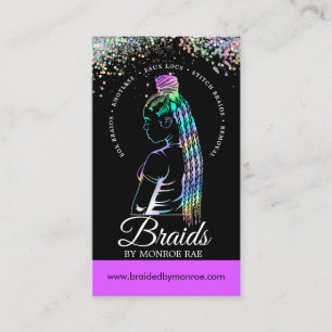 Carte De Visite Braider à cheveux - Braids - Braile - Styliste - 
