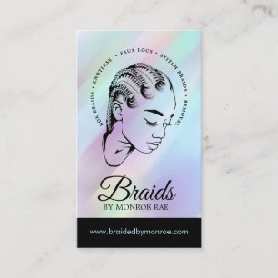 Carte De Visite Braider à cheveux - Braids - Braile - Styliste - 
