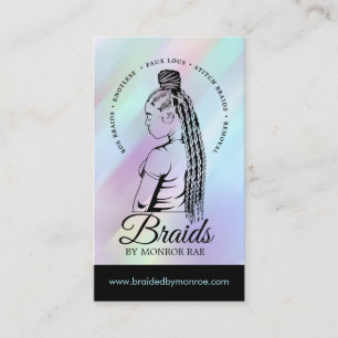 Carte De Visite Braider à cheveux - Braids - Braile - Styliste - S