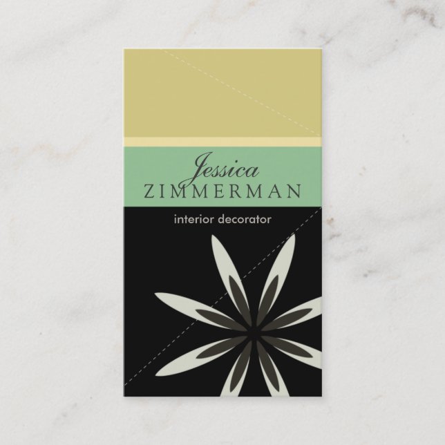 Carte de visite branché Bliss Oasis (Devant)