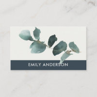 BRANCHE DE FOLIAGE EUCALYPTUS NAVY KRAFT WATERCOLO