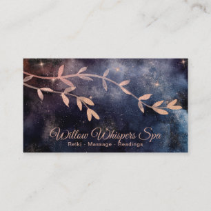 Carte De Visite *~* Branche de l'arbre du ciel Turquoise rose magi