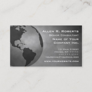 Carte De Visite Branche globale des Amériques de commerce