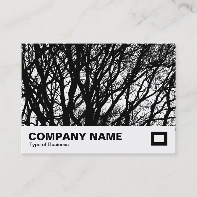 Carte De Visite Branches à contraste élevé (Devant)