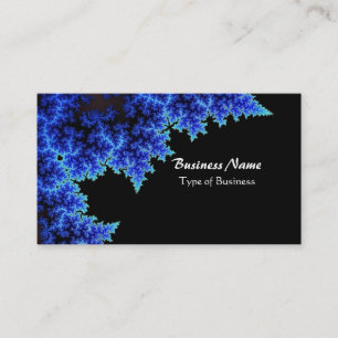 Carte De Visite Branches Classieuses Bleues et Noires