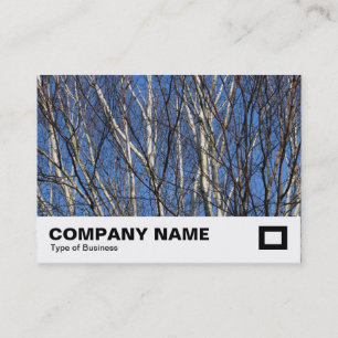 Carte De Visite Branches de bouleau d'argent