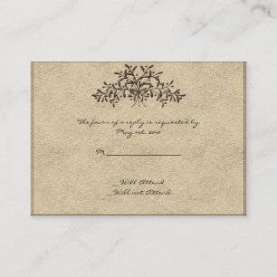 Carte De Visite Branches de la Cantabrie avec les olives rouges