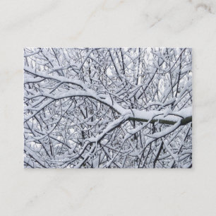 Carte De Visite Branches de neige