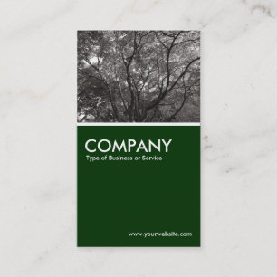 Carte De Visite Branches japonaises 02 - Vert foncé