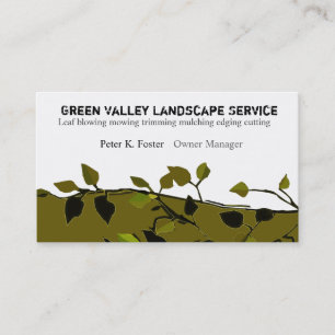 Carte De Visite Branches modernes de paysage de composition