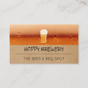 Carte De Visite Brasserie   Pub House   Beer Mug
