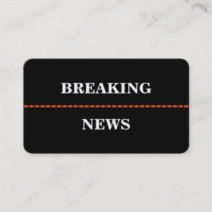 Carte de visite Breaking News