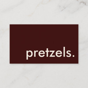 Carte De Visite bretzels.