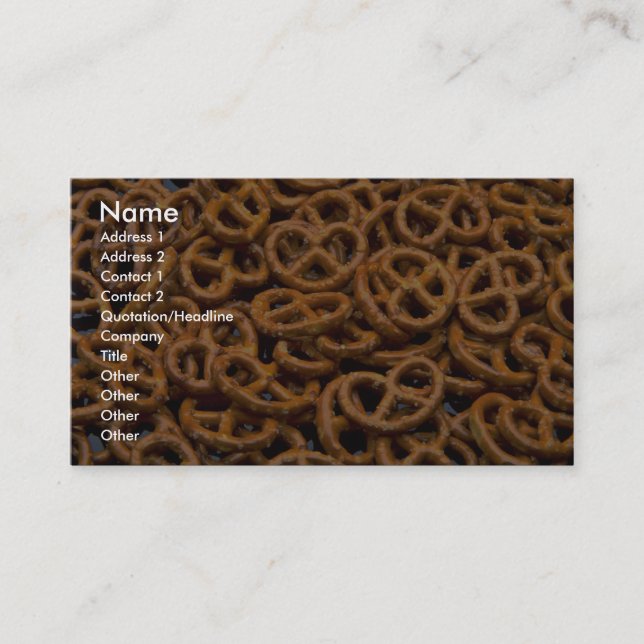 Carte De Visite Bretzels (Devant)