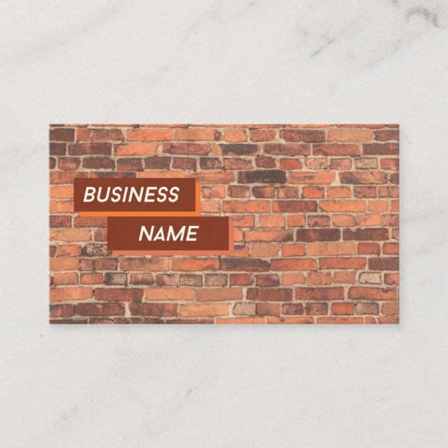 Carte De Visite Brick By Brick Sales (Devant)