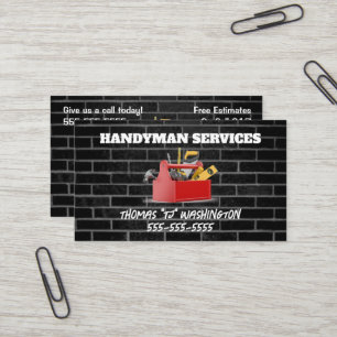 Carte De Visite Brick Handyman