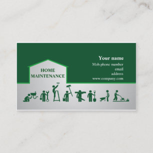 Carte De Visite Bricoleur et services de maintenance à la maison
