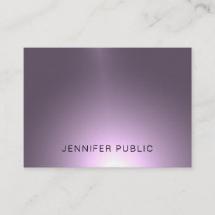 Carte De Visite Brillant violet Elite Glam Design Luxe Professionn
