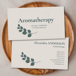 Carte De Visite Brin de Eucalyptus - Aromathérapie