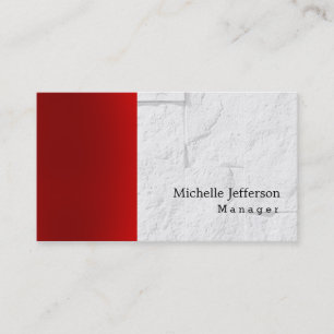 Carte De Visite Brique murale rouge élégant unique