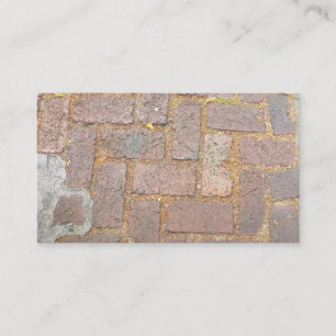 Carte De Visite Brique pavant le trottoir