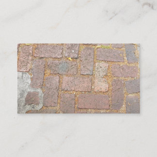 Carte De Visite Brique pavant le trottoir