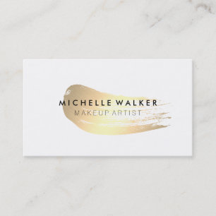 Carte De Visite Brise-pinceau en or chic