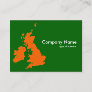Carte De Visite British Isles - Orange et Green (006600)