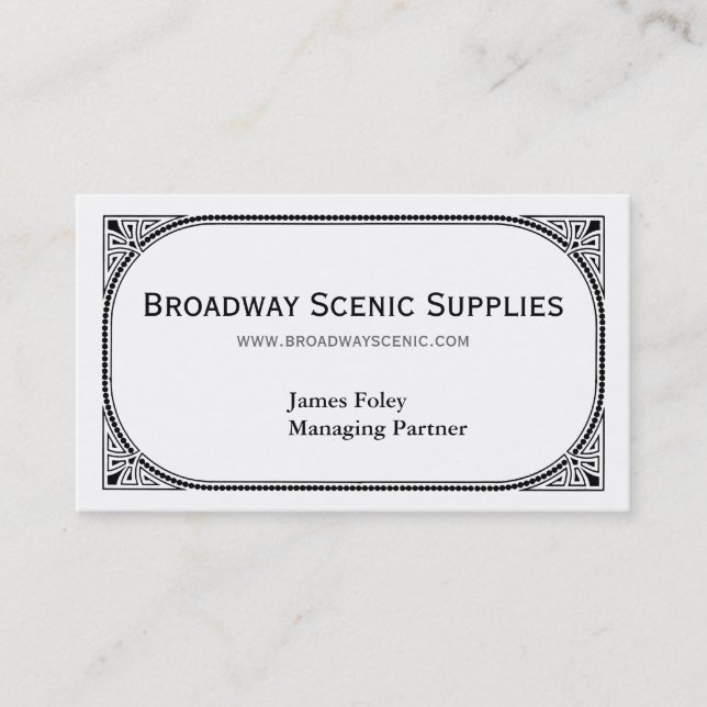 Carte De Visite Broadway (Devant)