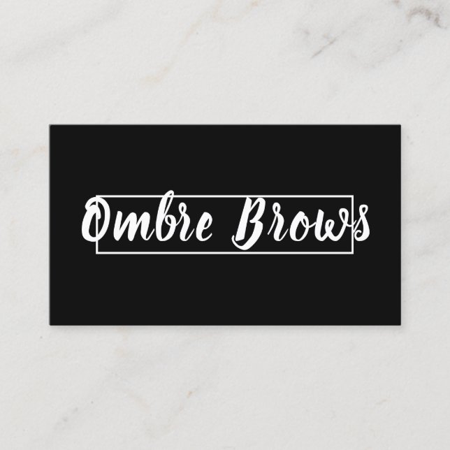 Carte De Visite Broches Ombre et cils (Devant)