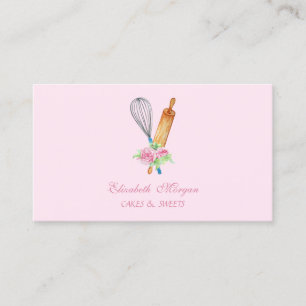 Carte De Visite Brochure, Whisk, Boulangerie Fleurs