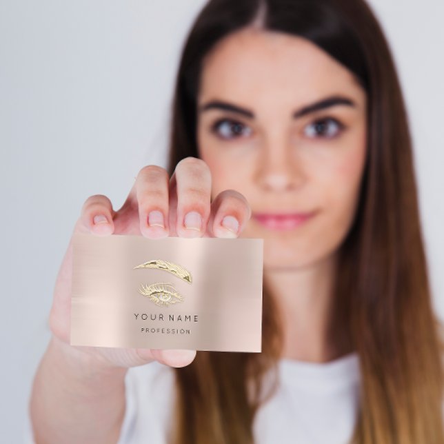 Carte De Visite Brochures professionnelles logo maquillage poudre  (Créateur téléchargé)