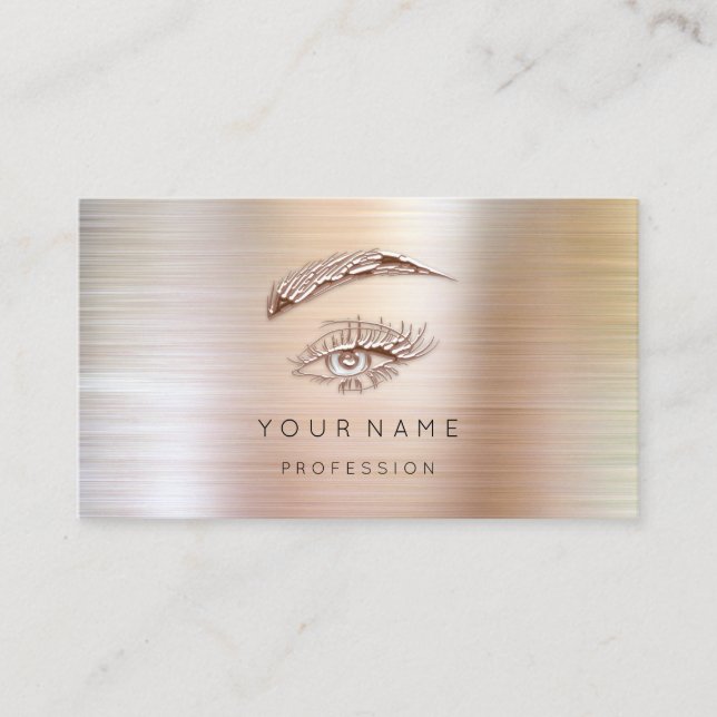Carte De Visite Brochures professionnelles Marque de maquillage Lo (Devant)