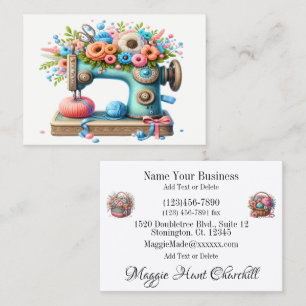 Carte De Visite Broderie / Couture / Mer
