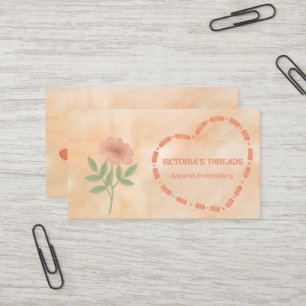 Carte De Visite Broderie de vêtements