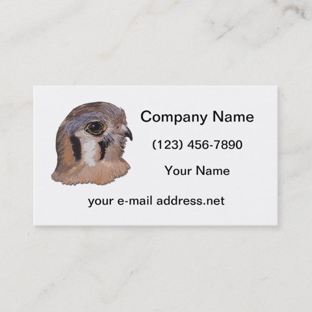 Carte De Visite Broderie Kestrel Faux (Devant)