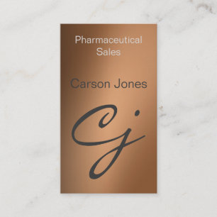 Carte De Visite Bronze Metallic Professional