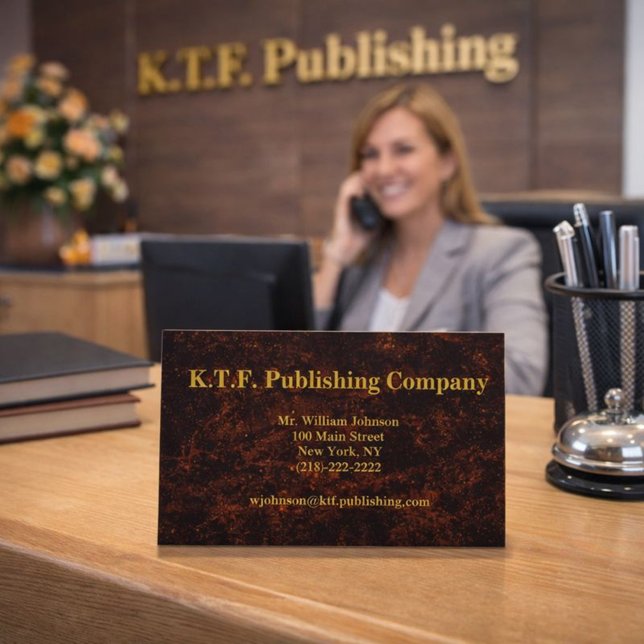 Carte De Visite Bronze professionnel (Créateur téléchargé)