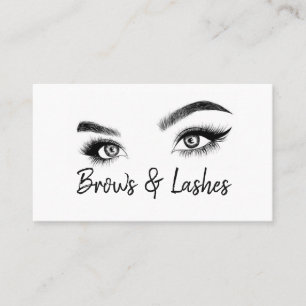 Carte De Visite Brosses et cils Microblading, Extensions Eyelash