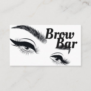 Carte De Visite Brosses et cils Microblading, Extensions Eyelash