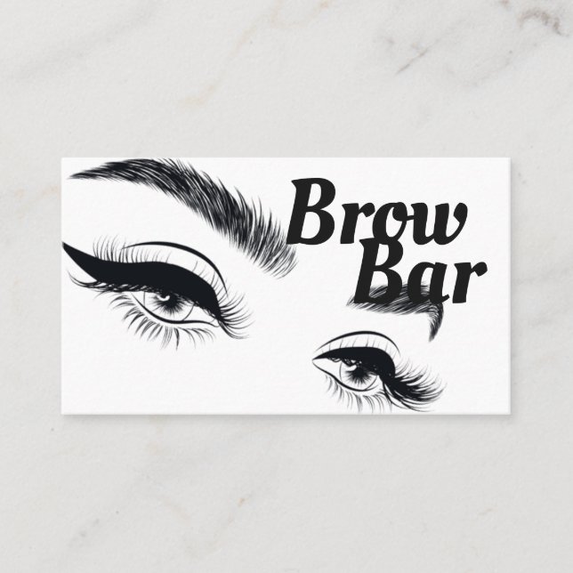 Carte De Visite Brosses et cils Microblading, Extensions Eyelash (Devant)