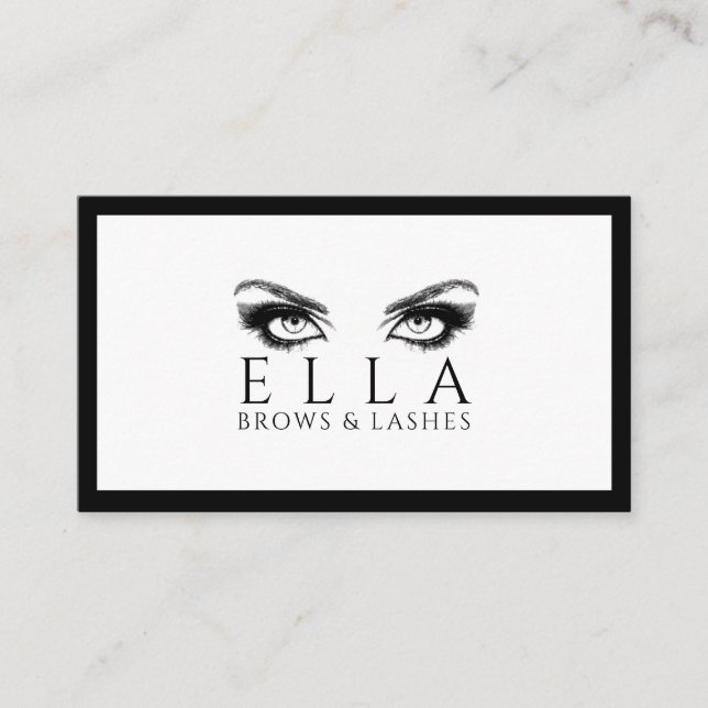 Carte De Visite Brosses et cils Salon Lash Extensions (Devant)