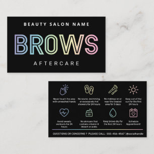 Carte De Visite Brosses holographiques - Instructions de lancement