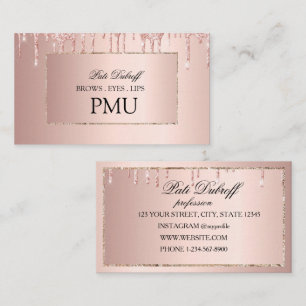 Carte De Visite Brosses ULM Microblading Henna Salon